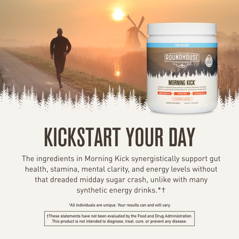 Roundhouse Provisions Morning Kick Strawberry Lemonade 9.1 Oz.